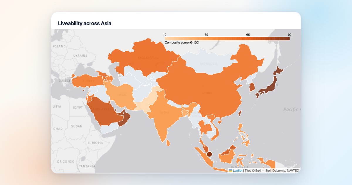Asia's Most Liveable Countries Depend on What You Measure